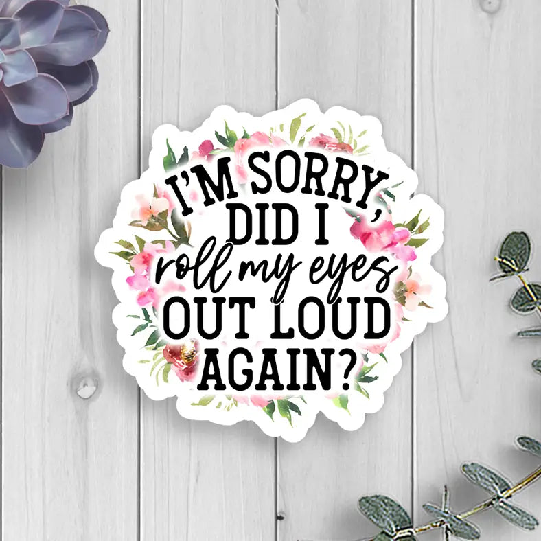 Roll My Eyes Sticker