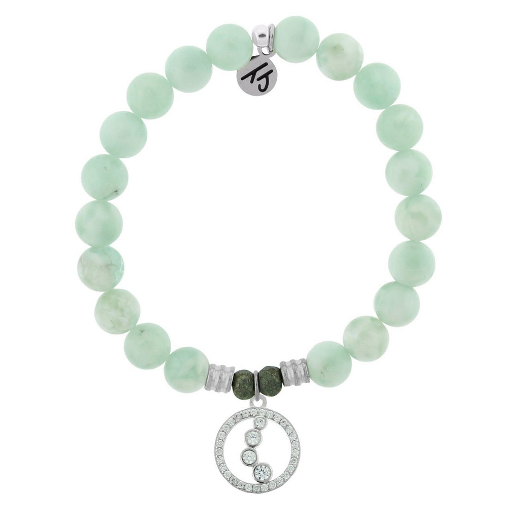 One Step at a Time Green Angelite Bracelet TJazelle tiffany jazelle new jewelry made on cape angel angels one step at a time never give up graduation dreams dreamer 