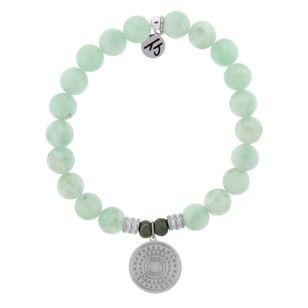 Family Circle Green Angelite Bracelet TJazelle tiffany jazelle T.Jazelle made on cape cod mothers day gift family gift for mom love sterling silver jewelry