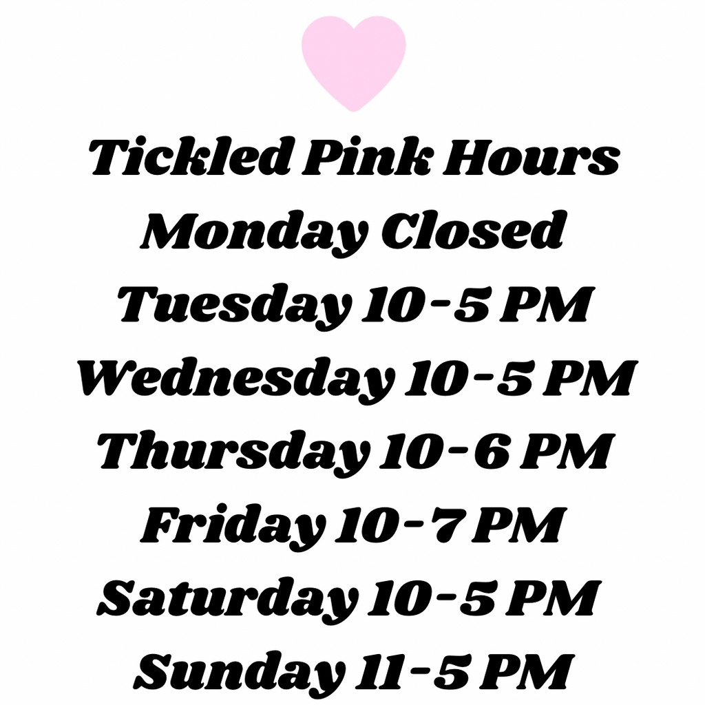 Tickled Pink Seymour Connecticut Hours Shop Small Shop Local Support local New England hearts shop shopping gift gifts accesories