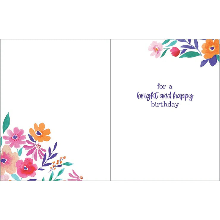 Happy Birthday (Flowers) - Greeting Card