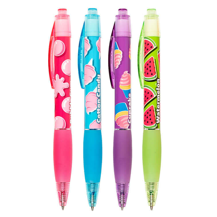 Scented Gel Pens Clickable Pens Smens Neon Gel Ink Pens 8 Pens