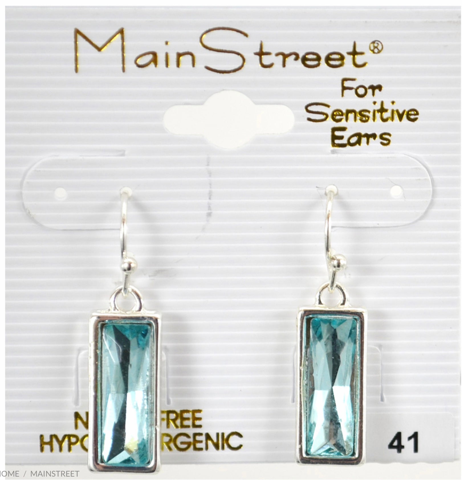 MS 41 Aqua Stone Square Drop Earrings – Tickledpinkshoppe