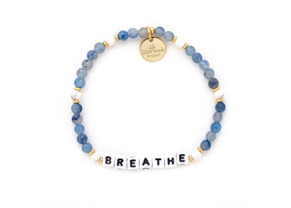 Breathe Bracelet Blue little words bracelet bluestone be present little words project 