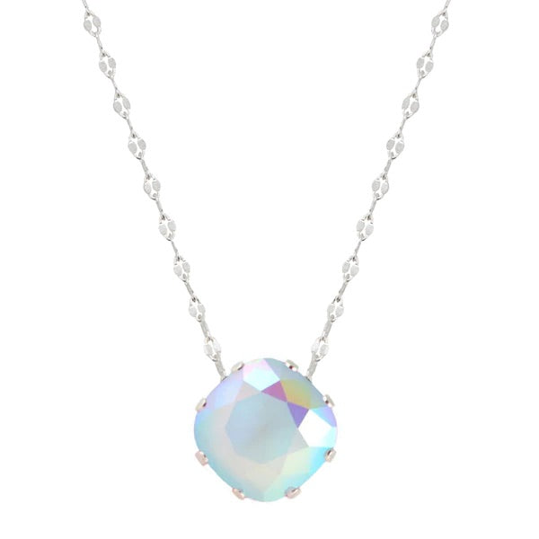 glass slipper marina necklace sterling silver swarvoski